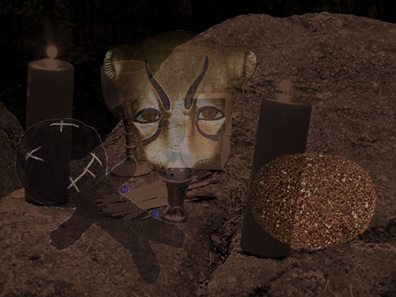 Voodoohexe Ritual Verfluchen